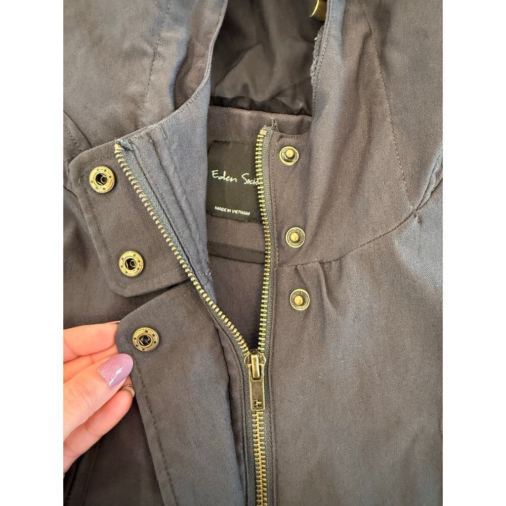 Eden Society Hooded Cargo Jacket XL Gray - Picture 2 of 8